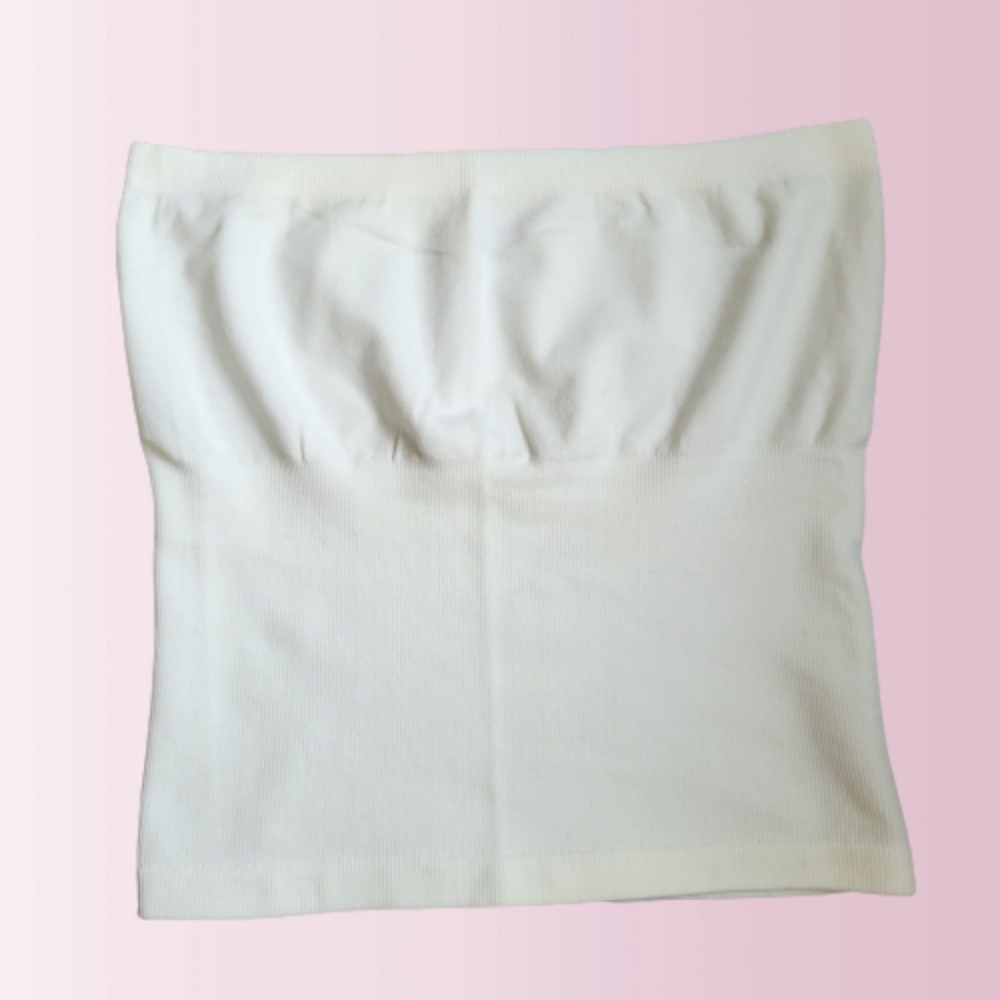Jessica Strapless Tube Top White Women's Size L